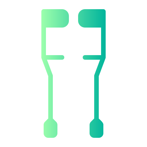 Crutches Generic gradient fill icon