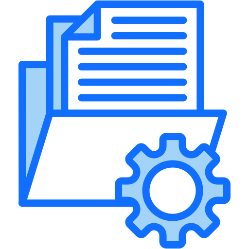 File management Generic color lineal-color icon