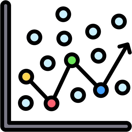 analyse de régression Generic color lineal-color Icône