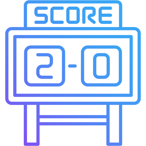 Scoreboard Generic gradient outline icon