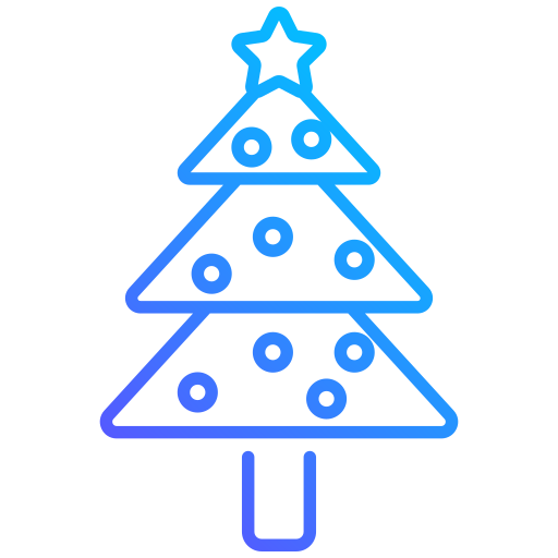 クリスマスツリー Generic gradient outline icon
