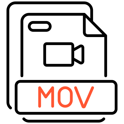 mov-bestandsformaat Generic color outline icoon