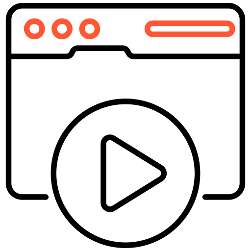 비디오 플레이어 Generic color outline icon