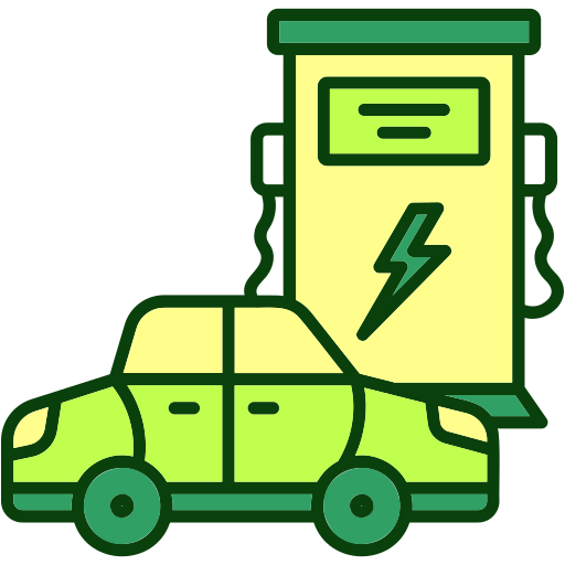 elektrische auto Generic color lineal-color icoon