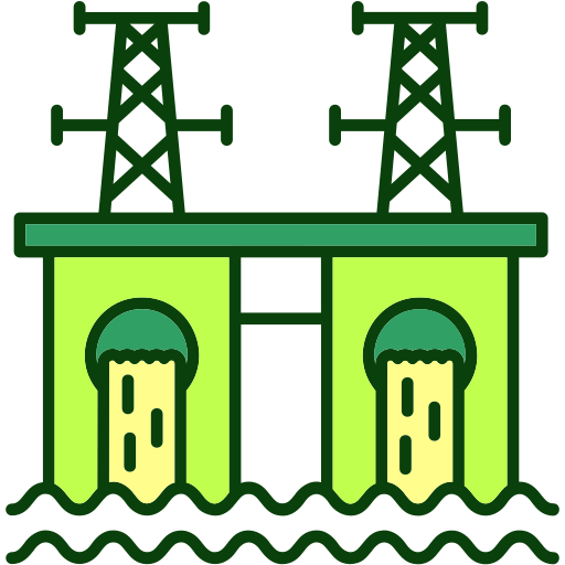 hidroeléctrico Generic color lineal-color icono