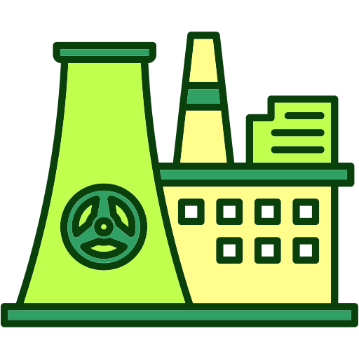 la energía nuclear Generic color lineal-color icono