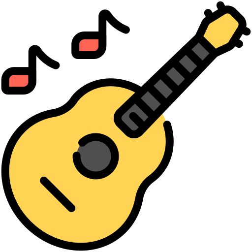 akustische gitarre Generic color lineal-color icon