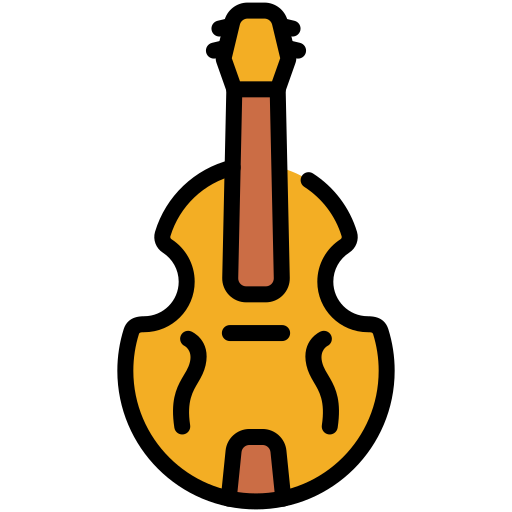 kontrabass Generic color lineal-color icon