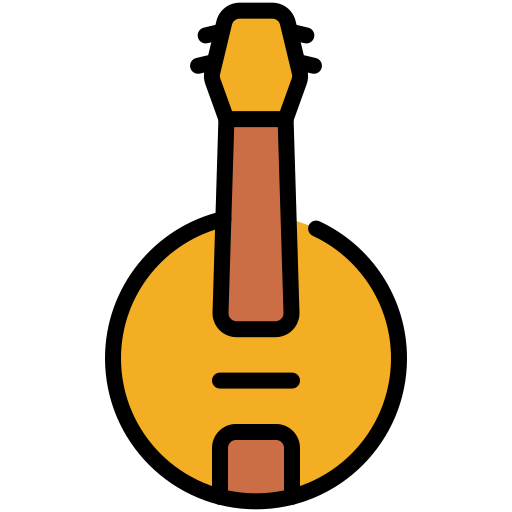 banjo Generic color lineal-color icono