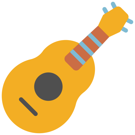 Гавайская гитара Generic color fill иконка