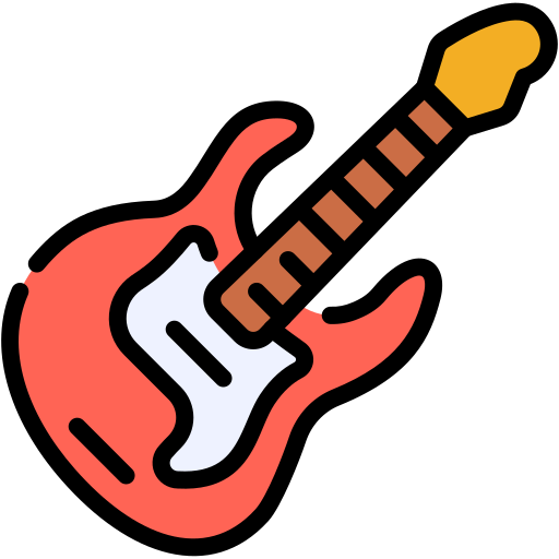 Electric guitar Generic color lineal-color icon