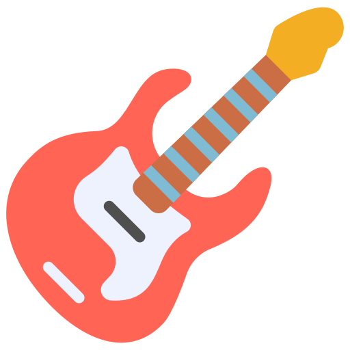 guitarra electrica Generic color fill icono