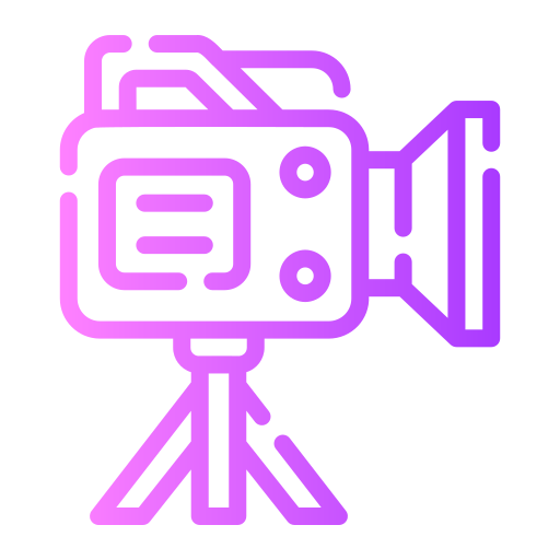 videocamera Generic gradient outline icoon