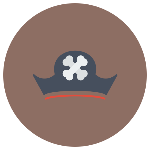 Пират Generic color fill иконка