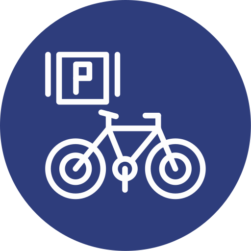 parcheggio biciclette Generic color fill icona