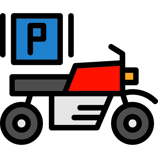 motorradparkplatz Generic color lineal-color icon