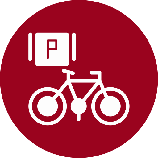Bicycle parking Generic color fill icon