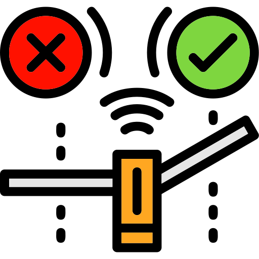 automatische poort Generic color lineal-color icoon