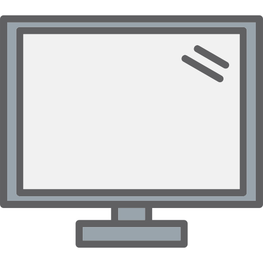 pantalla del monitor Generic color lineal-color icono