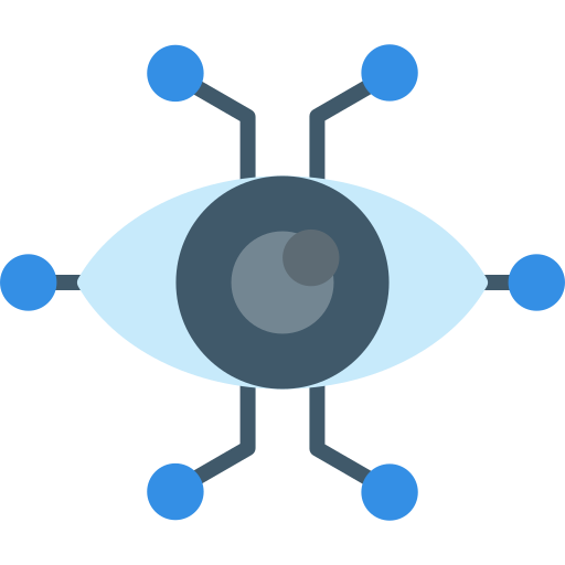 cyber-oog Generic color fill icoon