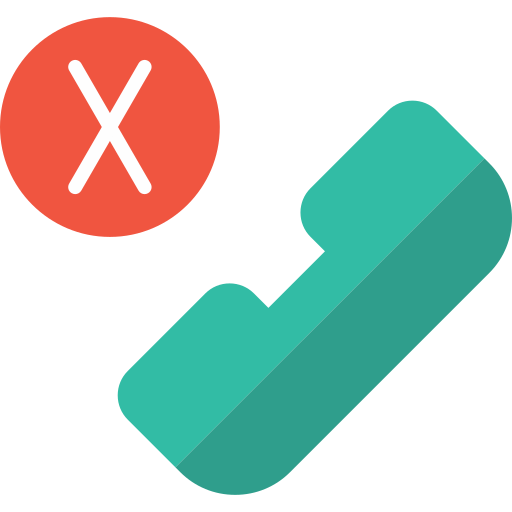 Rejected call Generic color fill icon