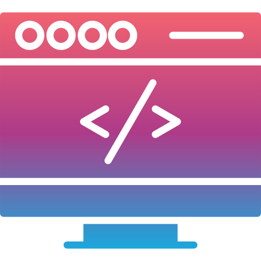 kodowanie Generic gradient fill ikona