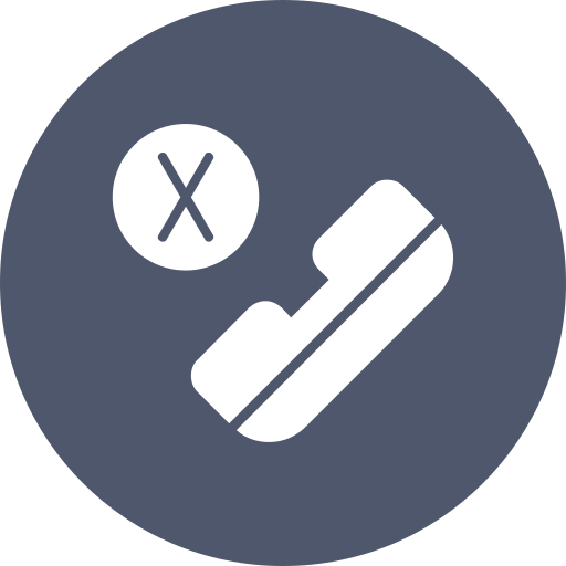 Rejected call Generic color fill icon