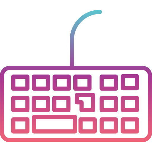 Keyboard Generic gradient outline icon