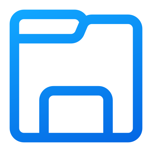 ordner Generic gradient outline icon