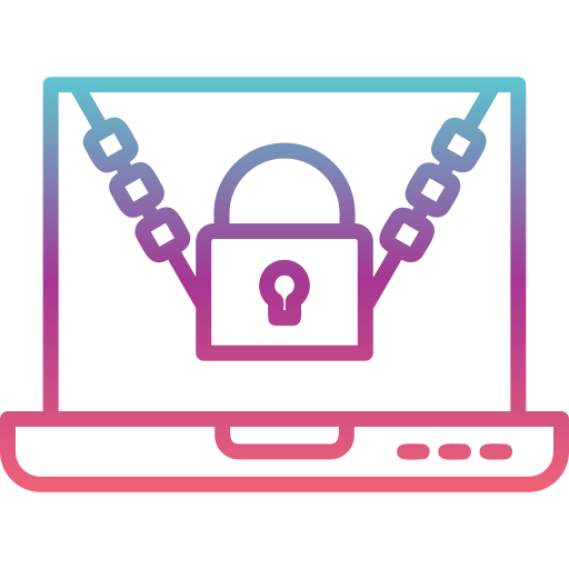 Ransomware Generic gradient outline icon
