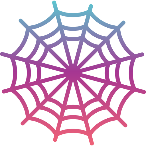 spinnenweb Generic gradient outline icoon