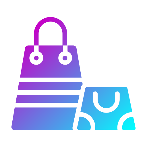 Shopping bags Generic gradient fill icon