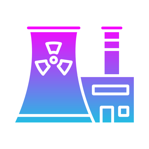 centrale nucleare Generic gradient fill icona