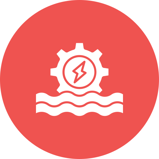 Hydro power Generic color fill icon