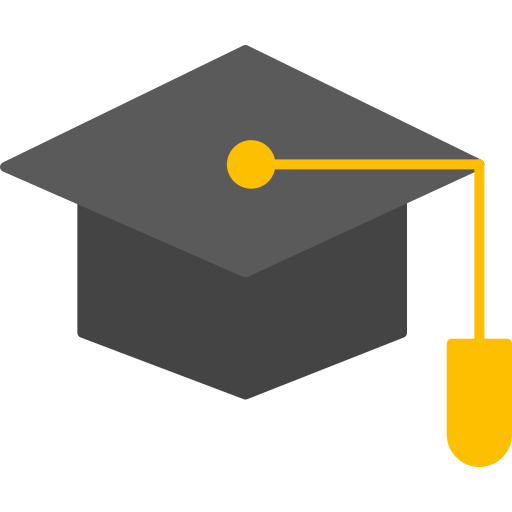 Graduate hat Generic color fill icon