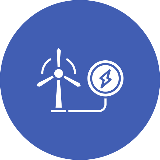 Eolic energy Generic color fill icon