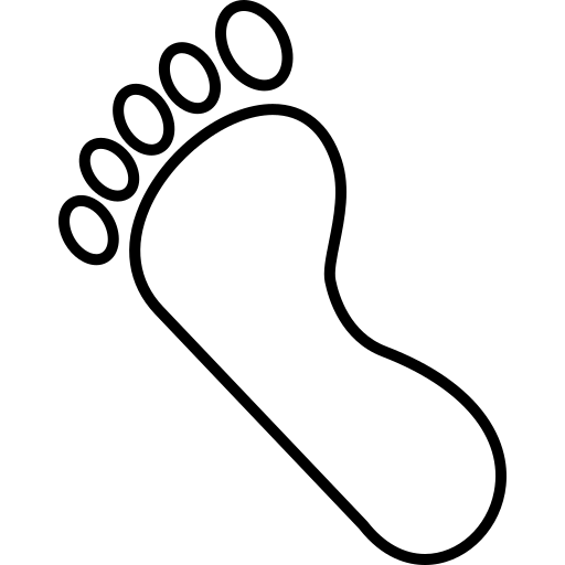 발자국 Generic black outline icon