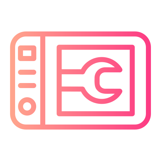 Microwave oven Generic gradient outline icon