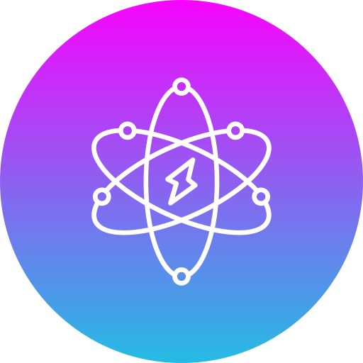 Atomic energy Generic gradient fill icon