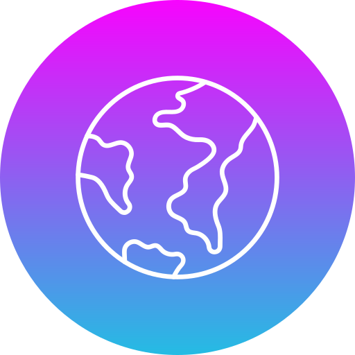 Earth Generic gradient fill icon