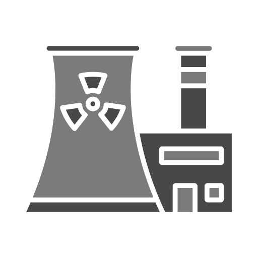 planta nuclear Generic color fill icono