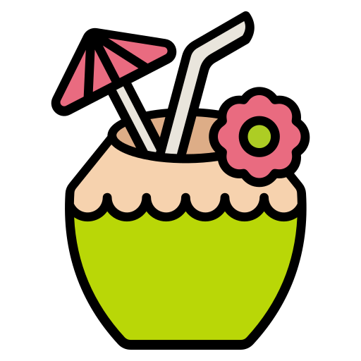 코코넛 음료 Generic color lineal-color icon