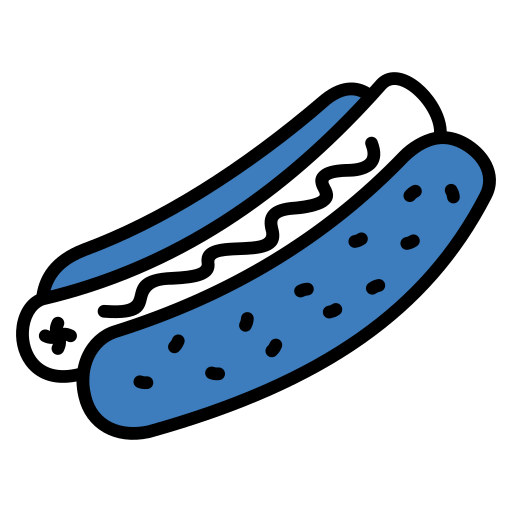 hot dog Generic color lineal-color icona