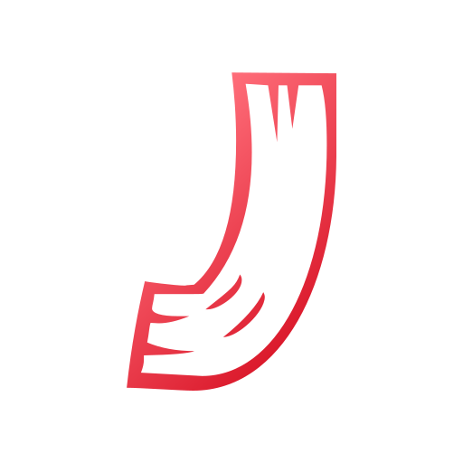 brief j Generic gradient outline icoon