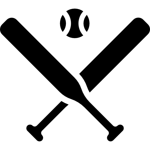baseball Curved Fill ikona