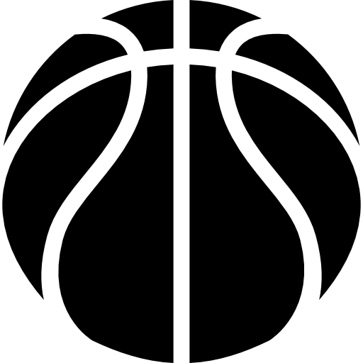 pallacanestro Curved Fill icona