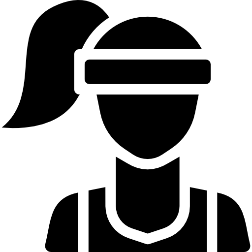 Athlete Curved Fill icon