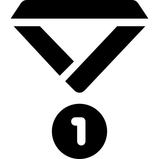 medalla Curved Fill icono