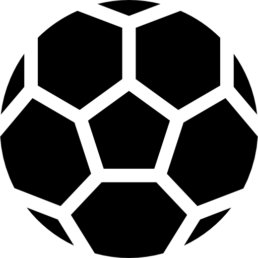 futebol Curved Fill Ícone