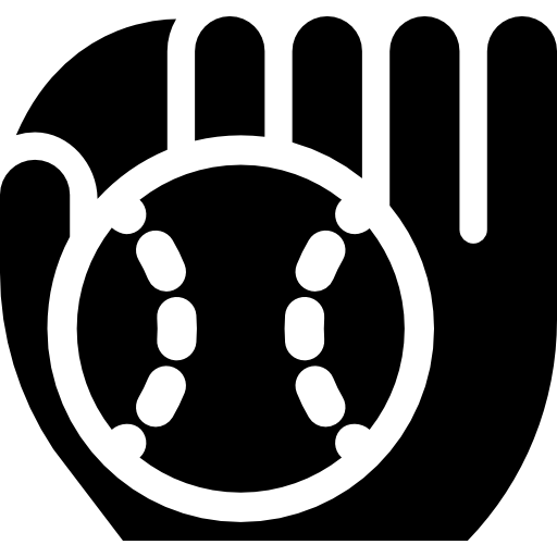 Softball Curved Fill icon